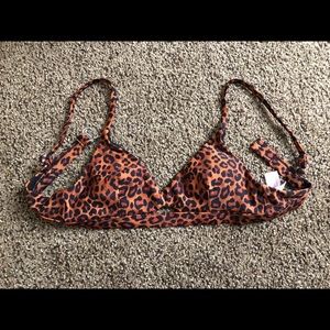 cheetah bikini top